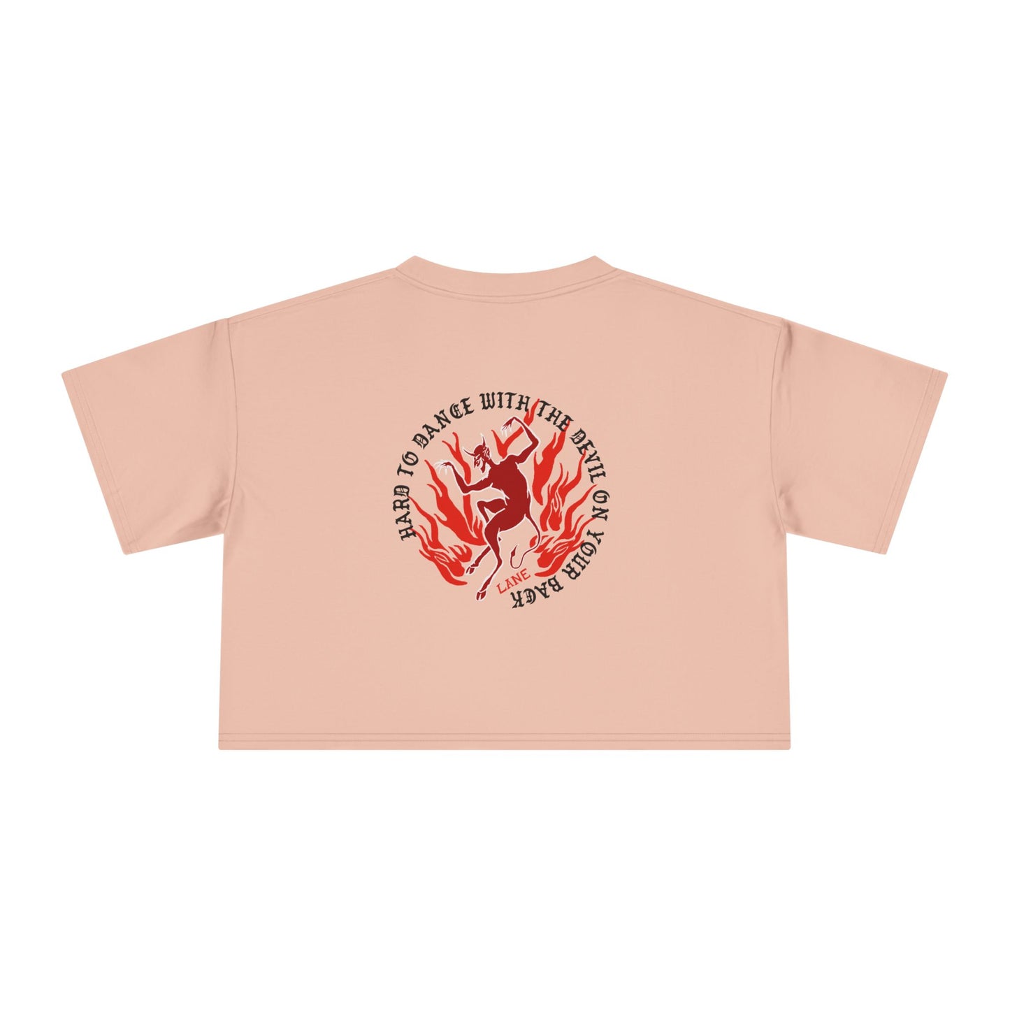 "SINNER" Cropped Tee – Devil on Your Back Edition