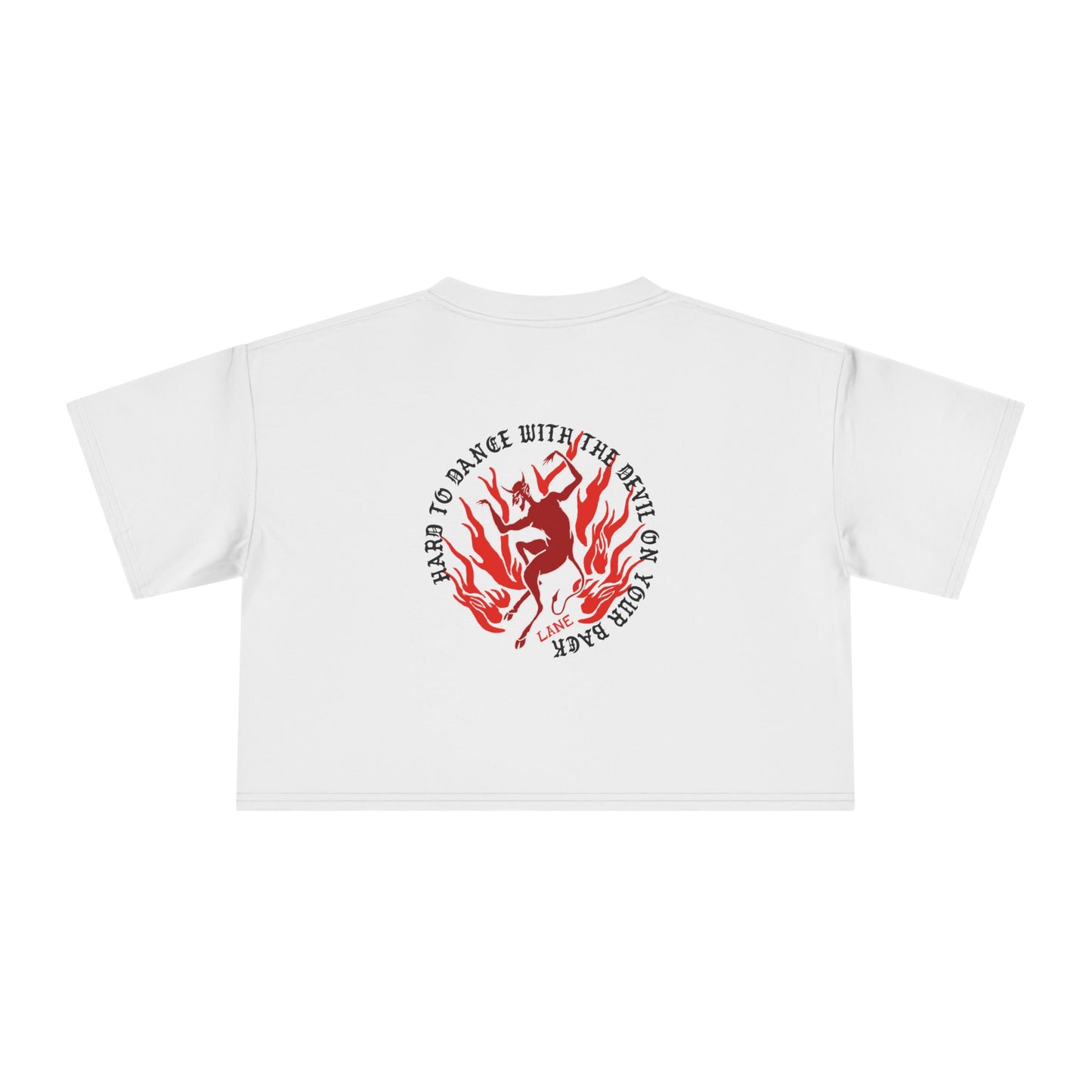 "SINNER" Cropped Tee – Devil on Your Back Edition