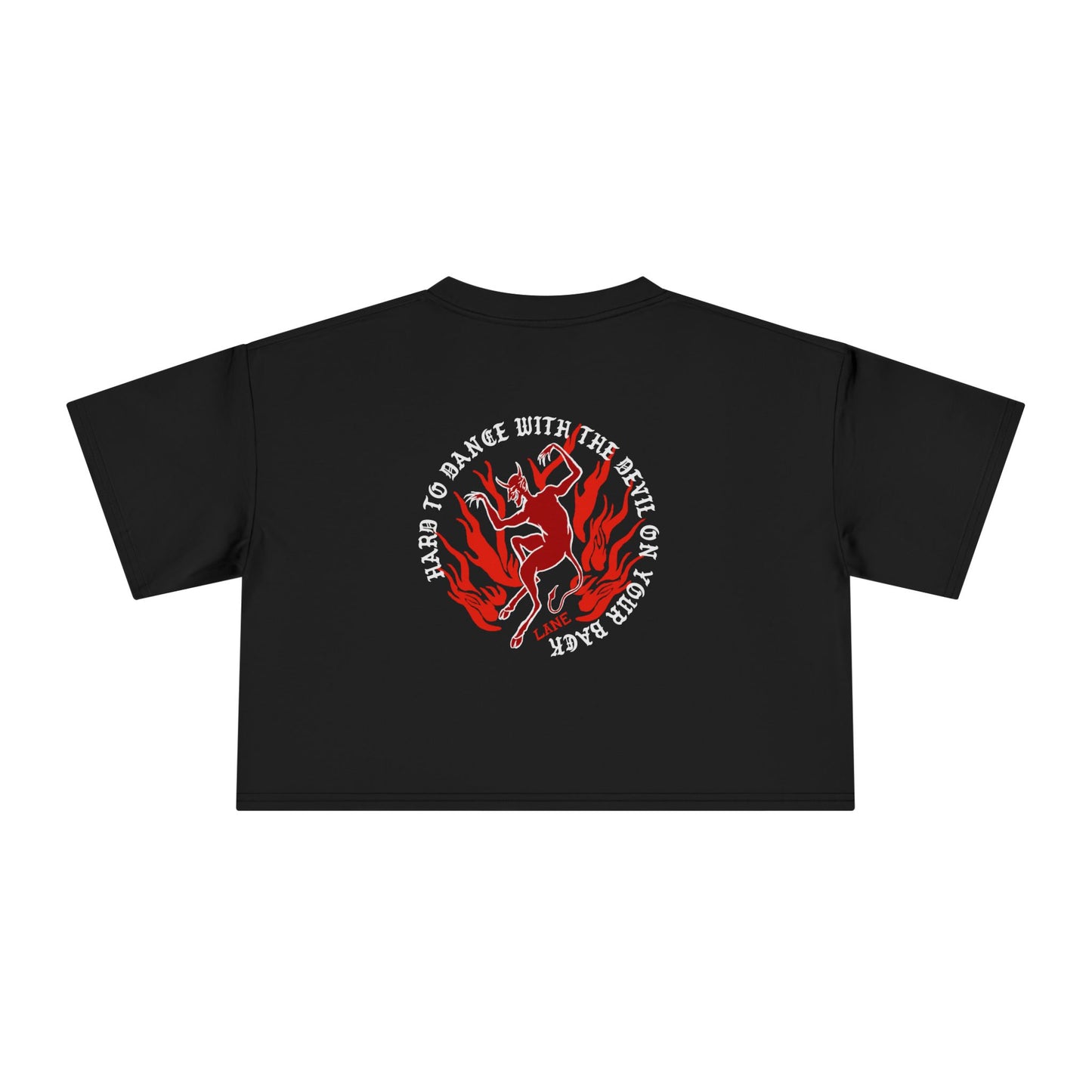 "SINNER" Cropped Tee – Devil on Your Back Edition