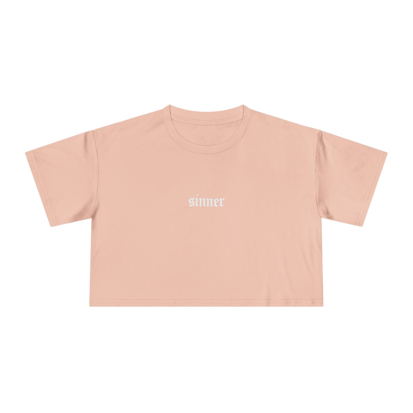 "SINNER" Cropped Tee – Devil on Your Back Edition