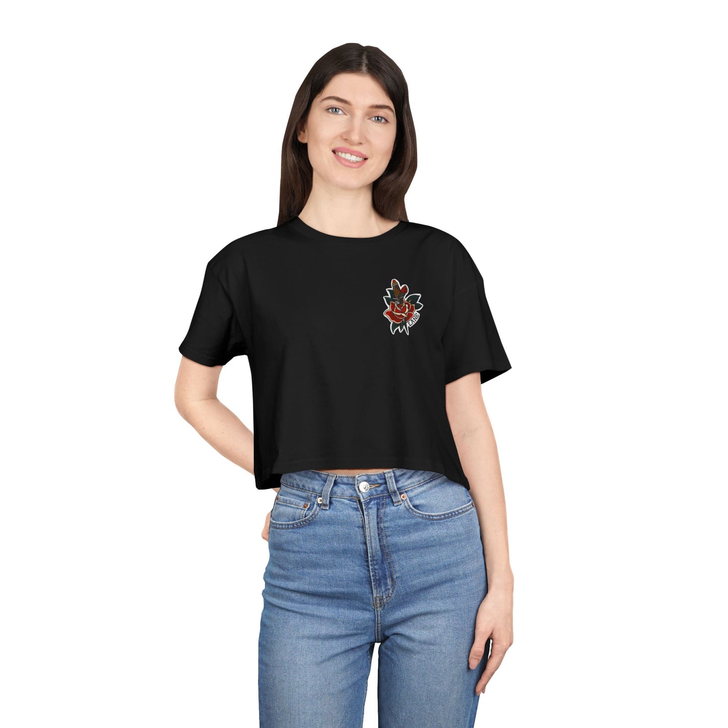 Tattoos Are Trashy - Cropped Tee