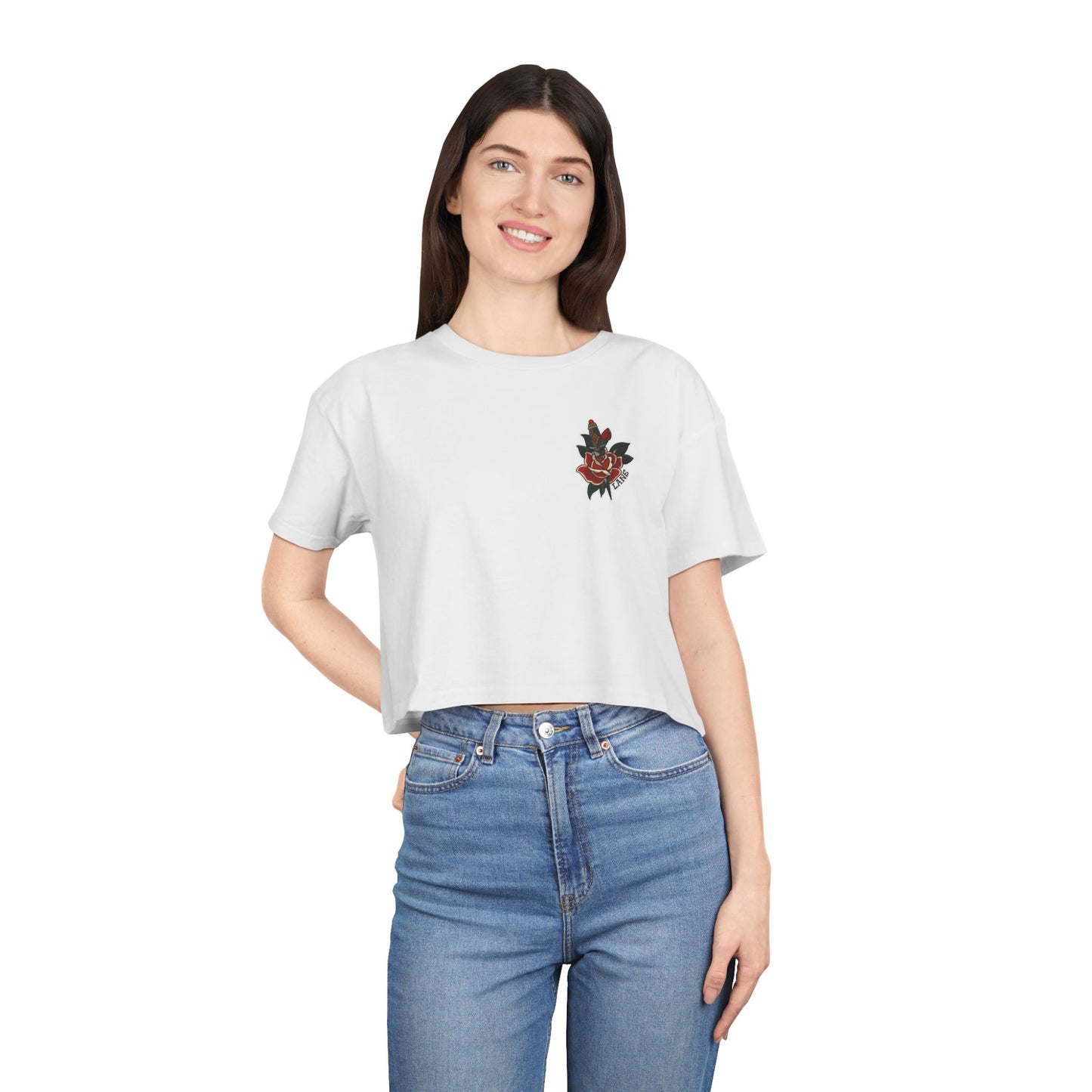 Tattoos Are Trashy - Cropped Tee