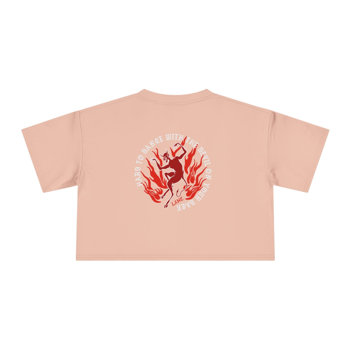 "SINNER" Cropped Tee – Devil on Your Back Edition